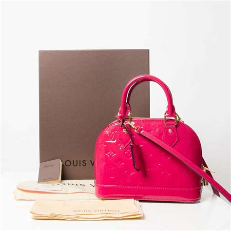 louis vuitton alma bb indian rose|alma bb monogram vernis leather.